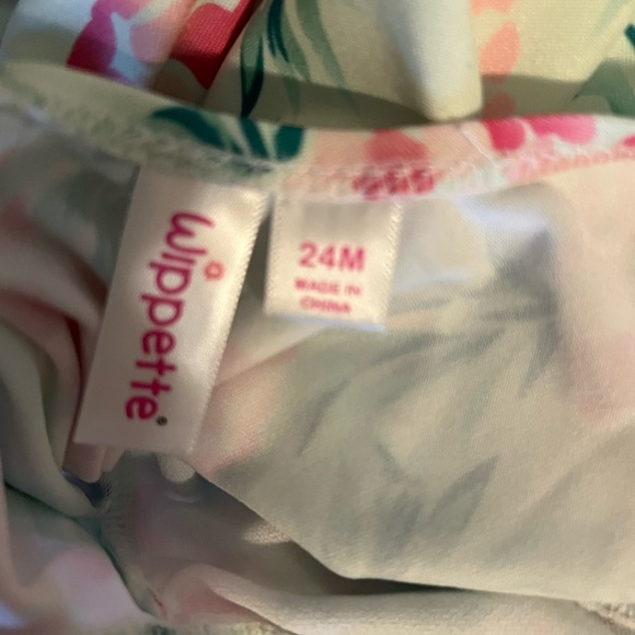 Pink Platinum One Piece Pink and Blue Gingham Swimsuit with Heart Detail ::NWT:: - Picture 7 of 7